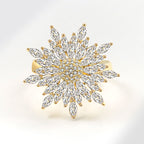 Snowflake Soul Starburst Statement Ring