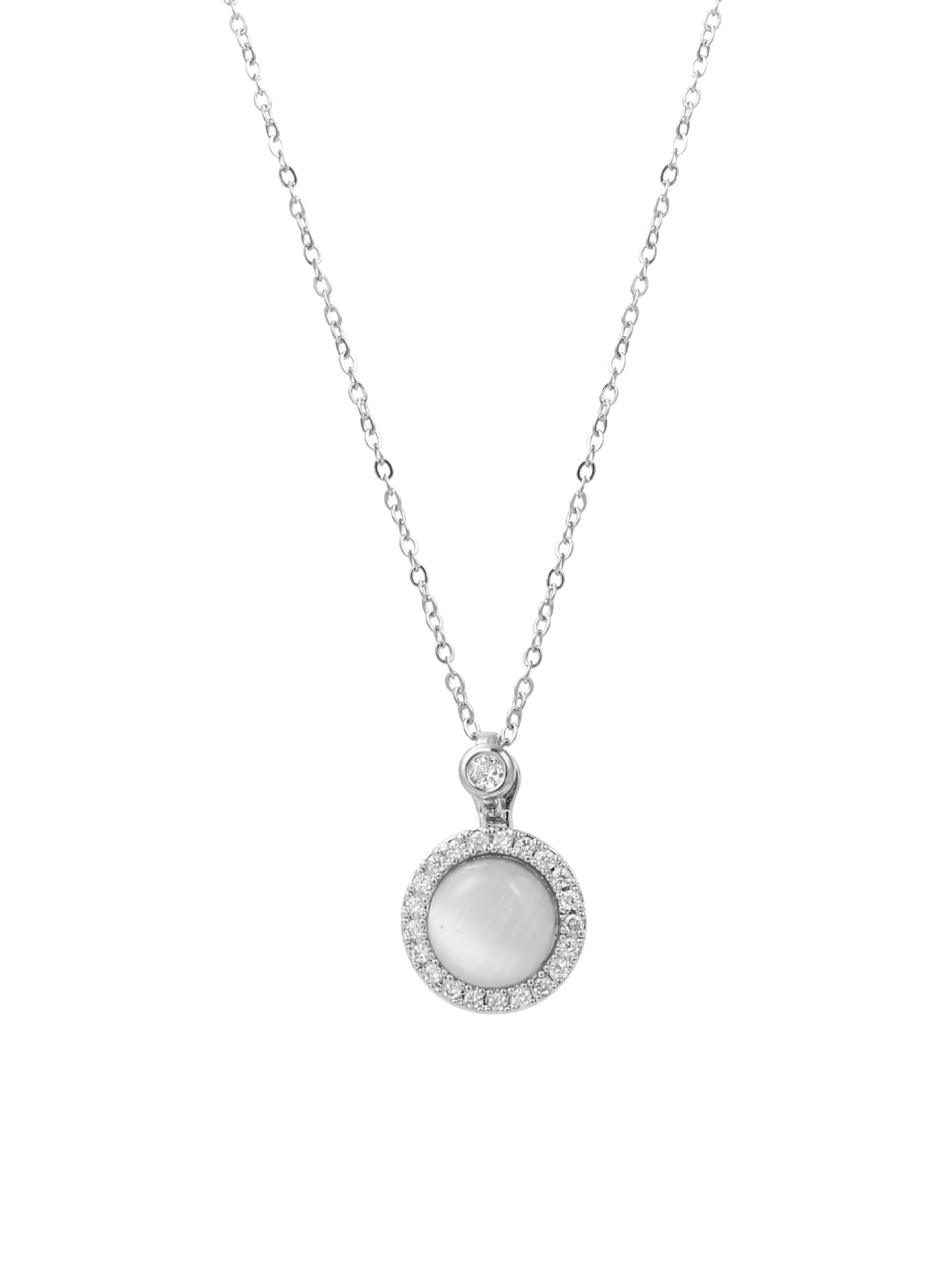 Aura Cat-Eye Pendant Necklace