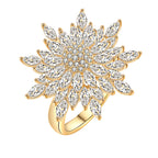 Snowflake Soul Starburst Statement Ring