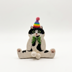 Custom Full Body Cat Magnet with Spinnable Balls / Bum