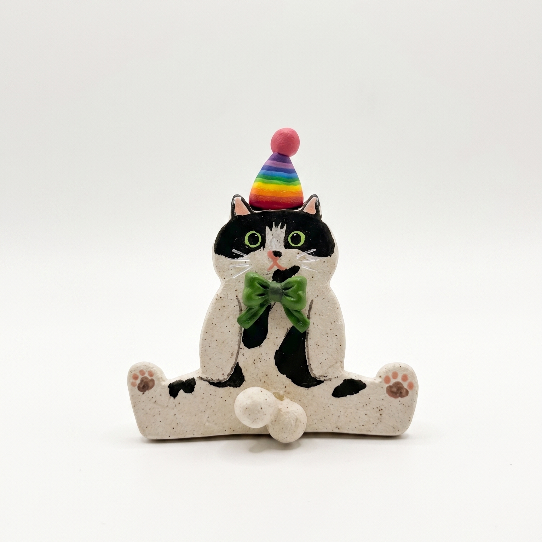 Custom Full Body Cat Magnet with Spinnable Balls / Bum