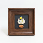 Custom Cat Face Portrait Magnet with Spinnable Cheeks