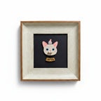 Custom Cat Face Portrait Magnet with Spinnable Cheeks
