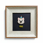 Custom Dog Face Portrait Magnet with Spinnable Nose