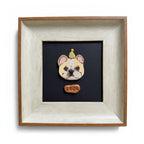 Custom Dog Face Portrait Magnet with Spinnable Nose