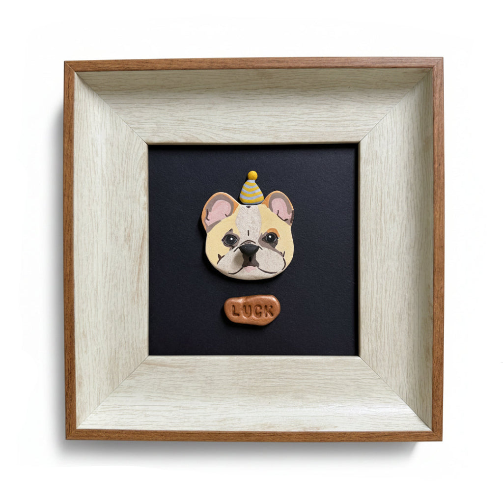 Custom Dog Face Portrait Magnet with Spinnable Nose
