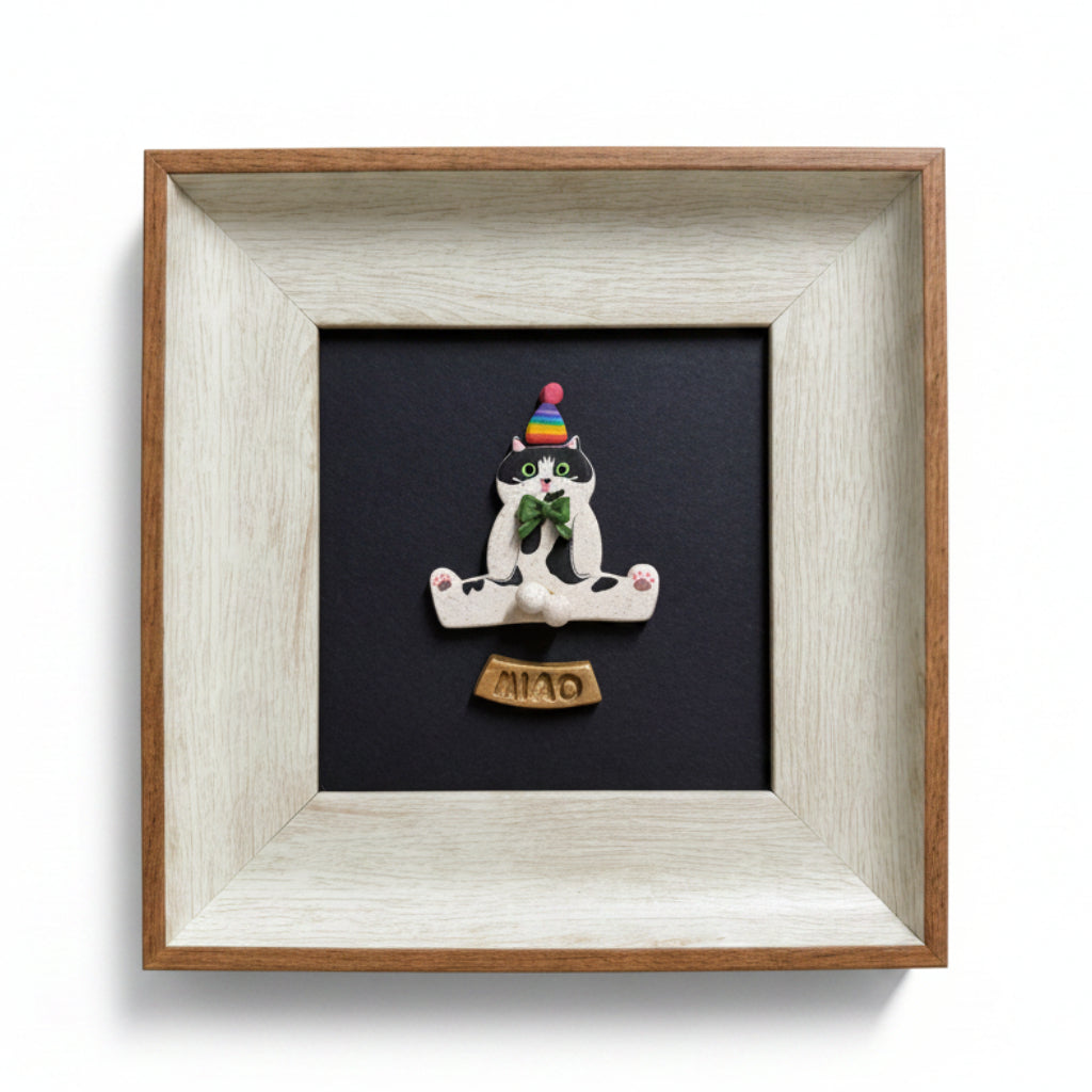 Custom Full Body Cat Magnet with Spinnable Balls / Bum