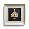 Custom Dog Face Portrait Magnet with Spinnable Nose