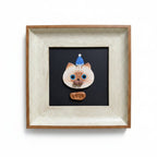 Custom Cat Face Portrait Magnet with Spinnable Cheeks