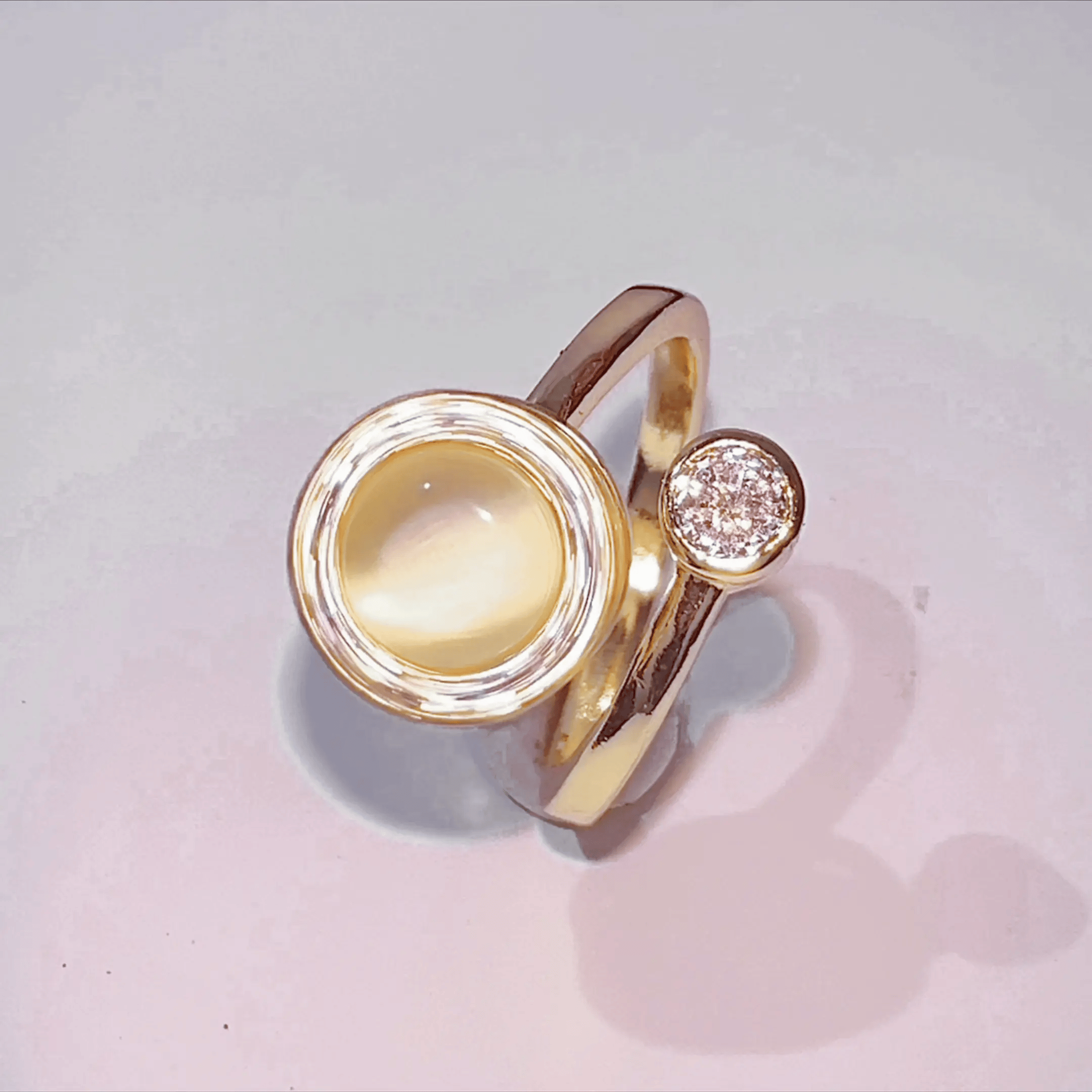 Aura Cat-Eye Statement Ring