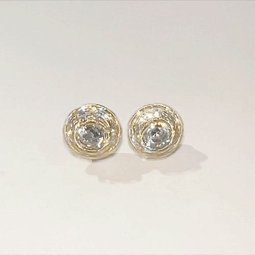 Pendientes de botón Aura Spinning