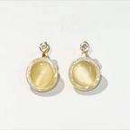 Aura Cat-Eye Halo Studs